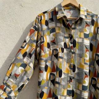 Viskoosi RAYON POPLIN Leona design D
