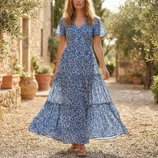 Viskóza RAYON POPLIN Eve design D