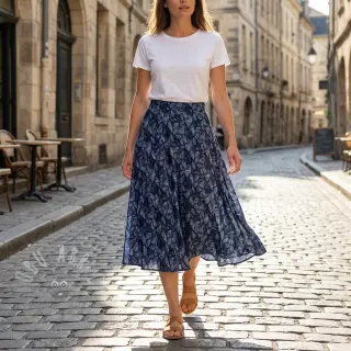 Viskoosi RAYON POPLIN Eve design E
