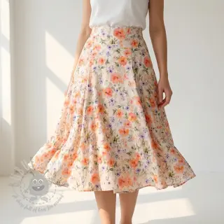 Viskoosi RAYON POPLIN Love design D