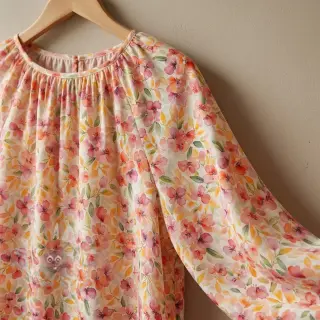Viskoosi RAYON POPLIN Love design E