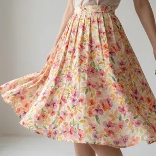 Viskóza RAYON POPLIN Love design E
