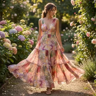 Viskóza RAYON POPLIN Love design B