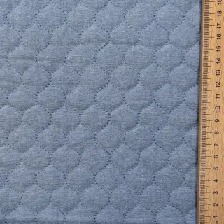Prešívaná látka JEANS blue