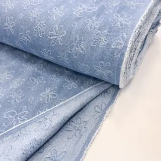 JEANS DENIM JACQUARD Flower light jeans