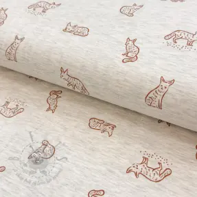 Neulos Hidden foxie ecru melange