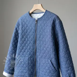 Tikattu kangas JEANS dark blue