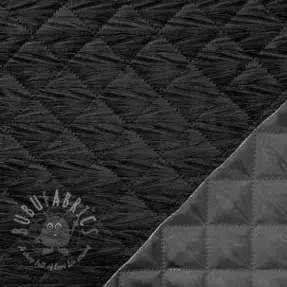 Tikattu kangas Sametti STEPPED black