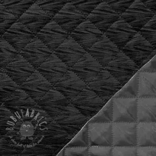 Tikattu kangas Sametti STEPPED black