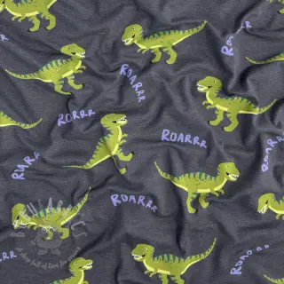 Neulos Dinosaurs indigo melange