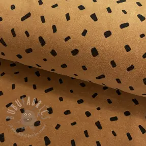 Vauvan plyysikangas Shape cognac