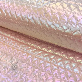 Tikattu kangas Fancy hearts pink