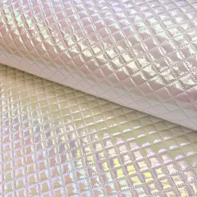 Prešívaná látka Fancy diamonds offwhite