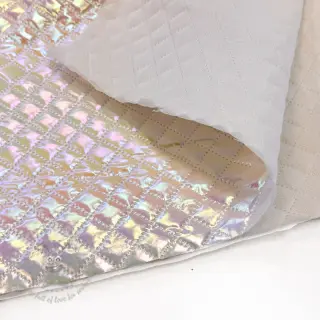 Tikattu kangas Fancy diamonds offwhite