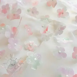 Tylli TUTU-hameeseen RETRO Flowers lavender