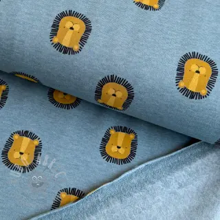 Harjattu collegekangas Lions smoke blue melange