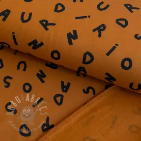 Harjattu collegekangas SOFT Letters hazel
