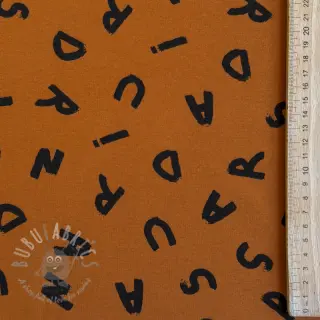 Harjattu collegekangas SOFT Letters hazel
