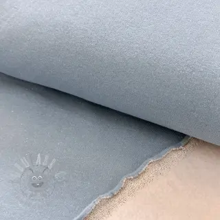 Teplákovina počesaná LUREX baby blue