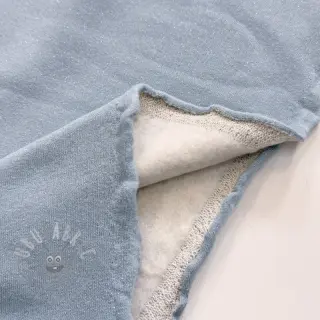 Harjattu collegekangas LUREX baby blue