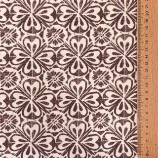 Dekoračná látka Stamps brown