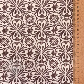 Sisustuskangas Stamps brown