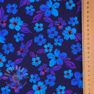 Neulos Hannah flowers blue digital print
