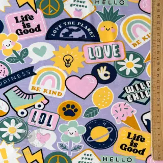 Neulos Patches and stripes lilac