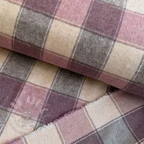 Kangas pukuun YARN DYED BRUSHED Check blush