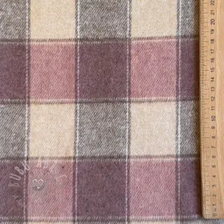 Kangas pukuun YARN DYED BRUSHED Check blush