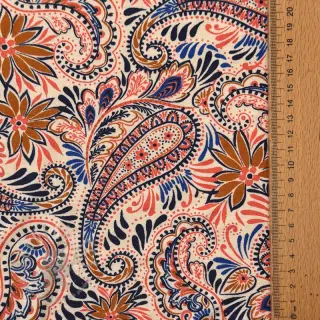 Úplet VISCOSE Paisley orange digital print