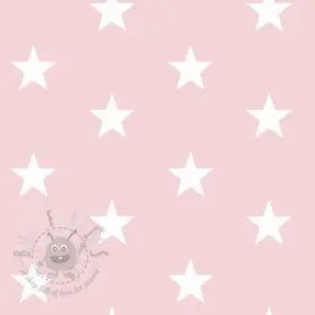 Puuvillakangas Stars light rose