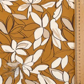 Collegekangas Big flowers ochre digital print