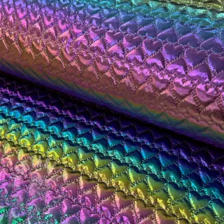 Tikattu kangas Fancy hearts multi