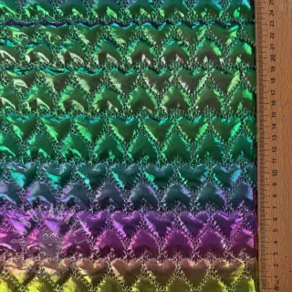 Tikattu kangas Fancy hearts multi