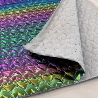 Prešívaná látka Fancy hearts multi
