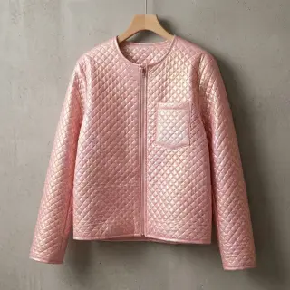 Prešívaná látka Fancy diamonds light pink