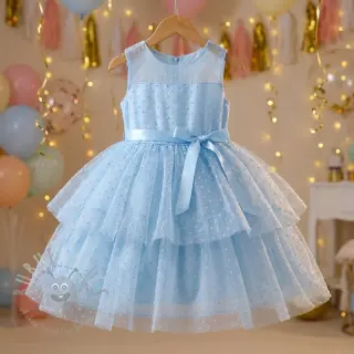 Tylli TUTU-hameeseen DOTS light blue