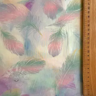 Bavlnená látka VOILE Feathers digital print