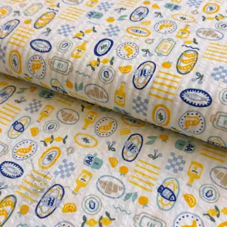 Puuvillakangas Bubble Stripe design C digital print