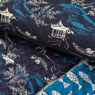 Puuvillakangas QUILT DOUBLE SIDED Square design B