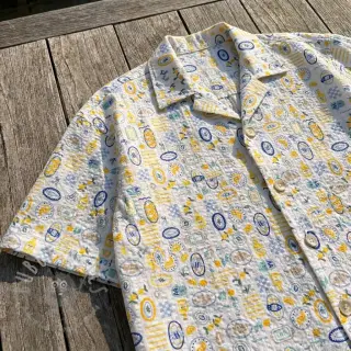 Puuvillakangas Bubble Stripe design C digital print