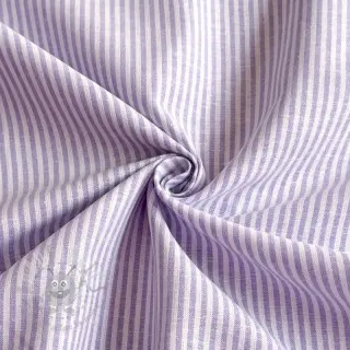 Pellava puuvillalla Stripe purple