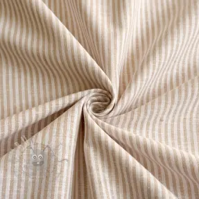 Pellava puuvillalla Stripe naturals