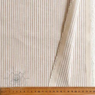 Pellava puuvillalla Stripe naturals