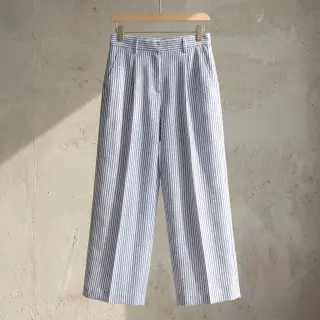 Ľan s bavlnou Stripe jeans
