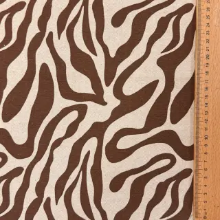 Dekoračná látka Linenlook Animal dark brown