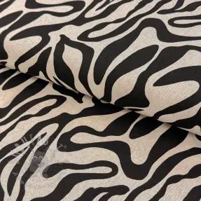 Sisustuskangas Linenlook Animal black