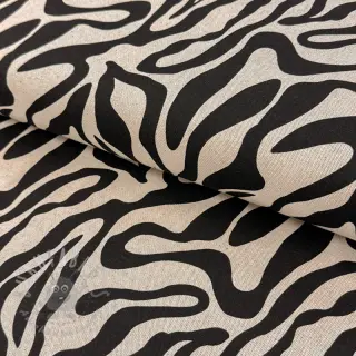 Sisustuskangas Linenlook Animal black