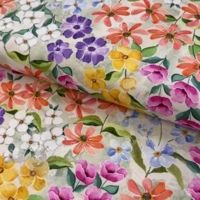 Sisustuskangas Floralia multi digital print